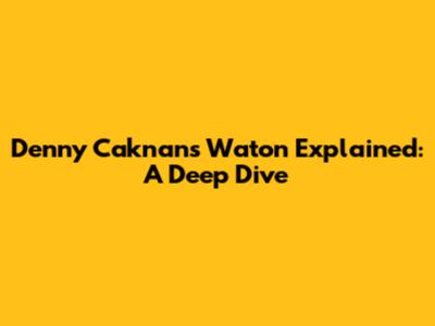 Denny Caknan's 'Waton' Explained: A Deep Dive