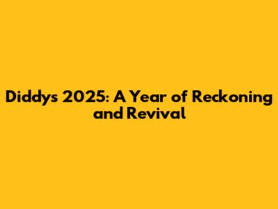 Diddy's 2025: A Year of Reckoning and Revival