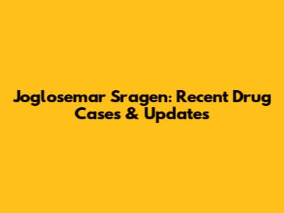 Joglosemar Sragen: Recent Drug Cases & Updates