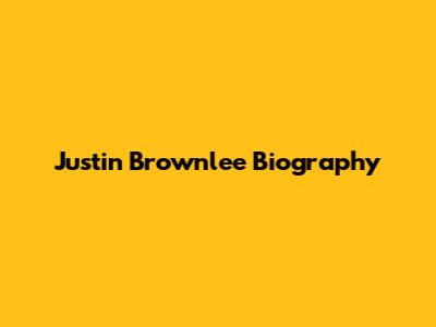 Justin Brownlee Biography