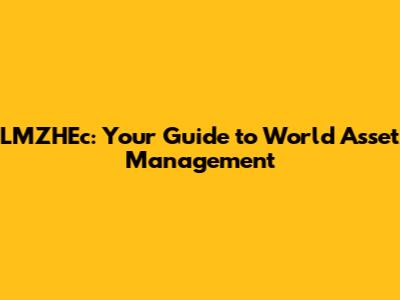 LMZHEc: Your Guide to World Asset Management