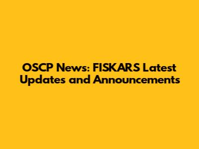 OSCP News: FISKARS' Latest Updates and Announcements