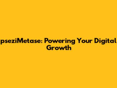 pseziMetase: Powering Your Digital Growth